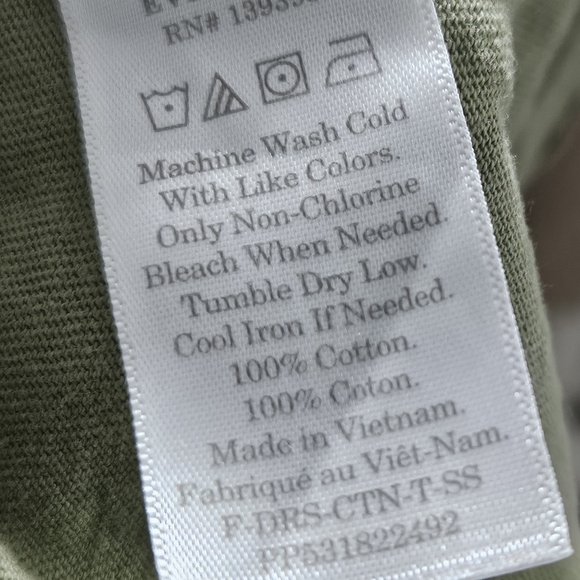 Green Everlane T-shirt Dress Size XS - Picture 7 of 7